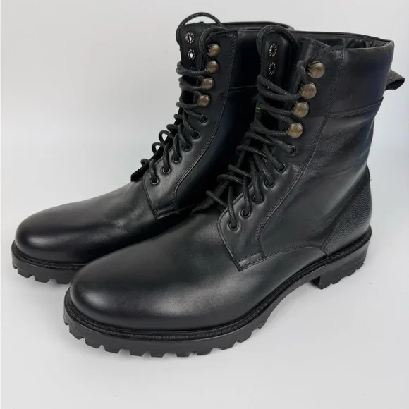 Men’s AF Ankari Floruss Combat Boots Black Size 7 Grunge Punk Biker Hipster Lug - Picture 2 of 14